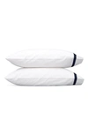 Matouk Lowell 600 Thread Count Pillowcase In Navy
