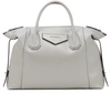 Givenchy Antigona Soft Medium Leather Tote In Gris Pearl