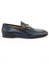 Gucci Jordaan Horsebit Loafer In Blu