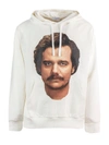 IH NOM UH NIT WHITE COTTON HOODIE,11444336