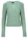 Isabel Marant Chunky Knit Mohair-wool Blend Jumper In Green