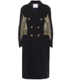 SACAI DOUBLE-BREASTED WOOL COAT,P00504857