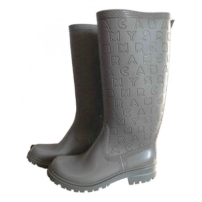 Pre-owned Marc By Marc Jacobs Grey Rubber Boots