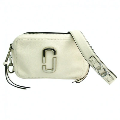 Pre-owned Marc Jacobs Snapshot White Leather Handbags