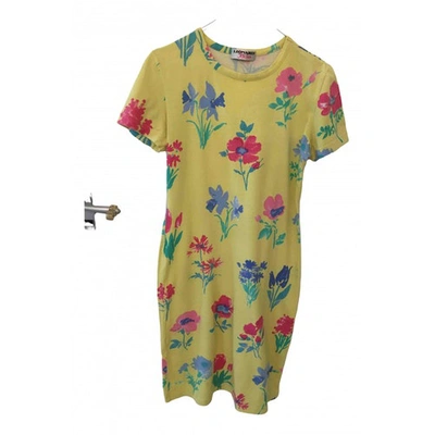 Pre-owned Leonard Yellow Cotton Dress