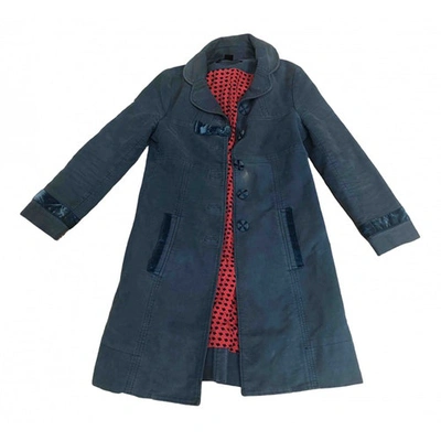 Pre-owned Marc Jacobs Blue Cotton Coat