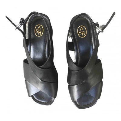 Pre-owned Ash Black Leather Sandals