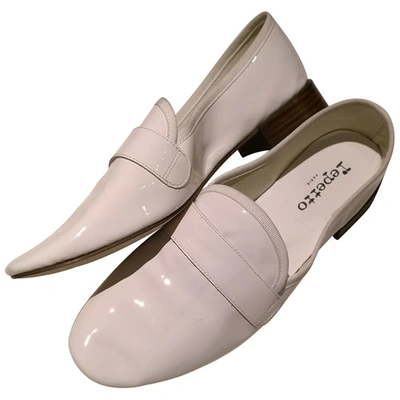 Pre-owned Repetto White Patent Leather Flats