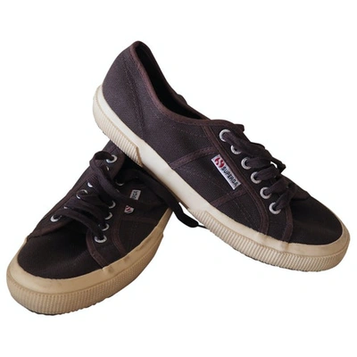 Pre-owned Superga Brown Cloth Trainers