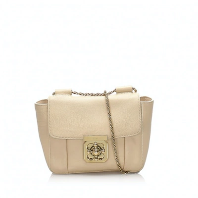 Pre-owned Chloé Elsie Brown Leather Handbag