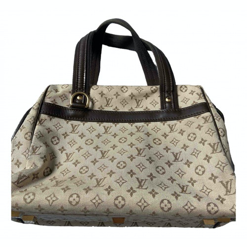 Pre-Owned Louis Vuitton Josephine Khaki Cloth Handbag | ModeSens
