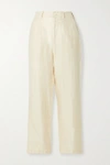 ALEX MILL BOY PLEATED LINEN-TWILL PANTS