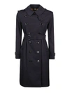 BURBERRY KENSINGTON TRENCH IN DARK BLUE