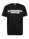 DSQUARED2 UNITED LOGO T-SHIRT IN BLACK
