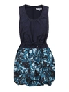 KENZO MINI BLUE DRESS FEATURING DRAWSTRING