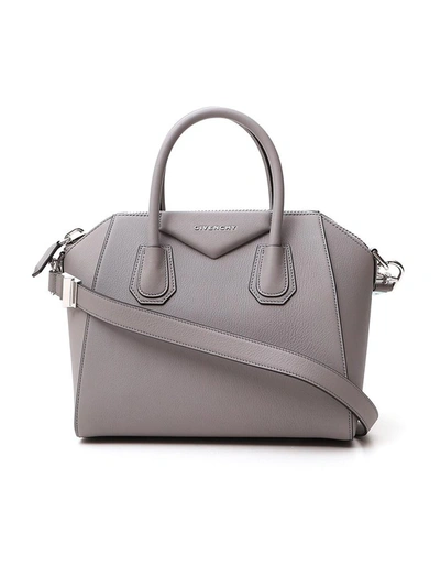 Givenchy Small Antigona Tote Bag In Grey