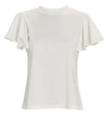 ADEAM Ruffled Cotton T-Shirt,060053106821