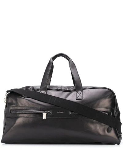 Saint Laurent Two-way Zip Duffle Bag In Black