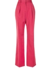 REBECCA VALLANCE HIGH WAISTED WIDE-LEG TROUSERS