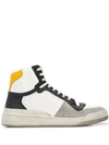 SAINT LAURENT PANELLED HIGH-TOP trainers