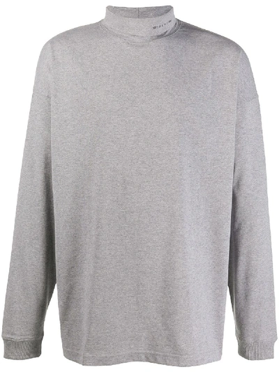 Alyx Long Sleeve Turtle Neck Sweater In Grey