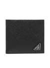 PRADA PRADA LOGO PLAQUE BIFOLD WALLET