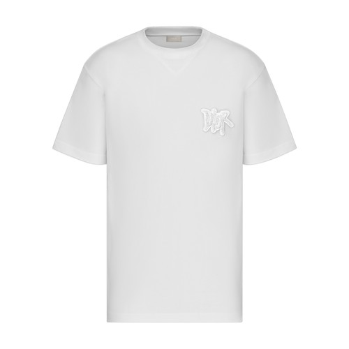 Dior T-shirt Oversize And Shawn In White | ModeSens
