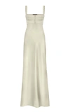 ANNA OCTOBER WOMEN'S BUSTIER SATIN MAXI DRESS,825498