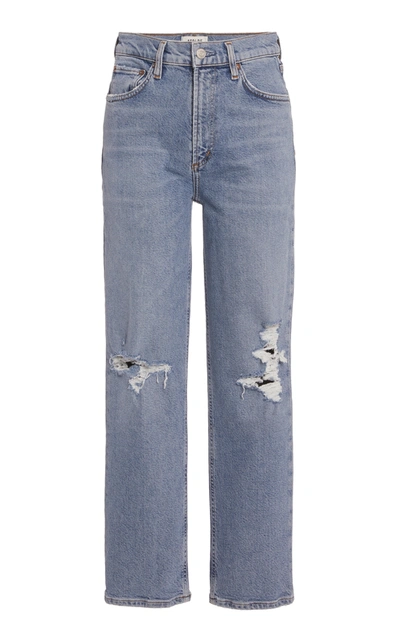 Agolde Blue Wilder Comfort Straight Jeans
