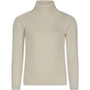 GUCCI IVORY SWEATER WITH DOUBLE GG FOR KID,629001 XKBHD 9733