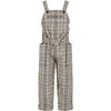 GIVENCHY GREY AND YELLOW OVERALLS WITH LOGO FOR GIRL,H14105 Z40