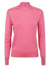 Bottega Veneta High-neck Cashmere Sweater In Candy Floss