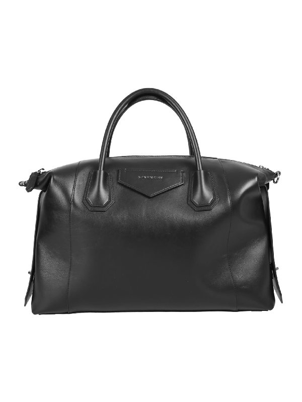 Givenchy Antigona Soft Small Leather Satchel In Black | ModeSens