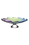 Kosta Boda Poppy Dish In Blue Green