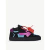 OFF-WHITE LOW 3.0 CONTRAST-PANEL SUEDE AND CANVAS TRAINERS,R00066421