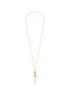 KENNETH JAY LANE JONQUIL CRYSTAL BAROQUE PEARL NECKLACE