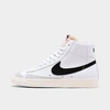 Nike Blazer Mid '77 Cz1055-100 Women's White/black Leather Sneaker Shoes Ank459