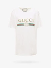 Gucci T-shirt Logo Vintage Bianca In White