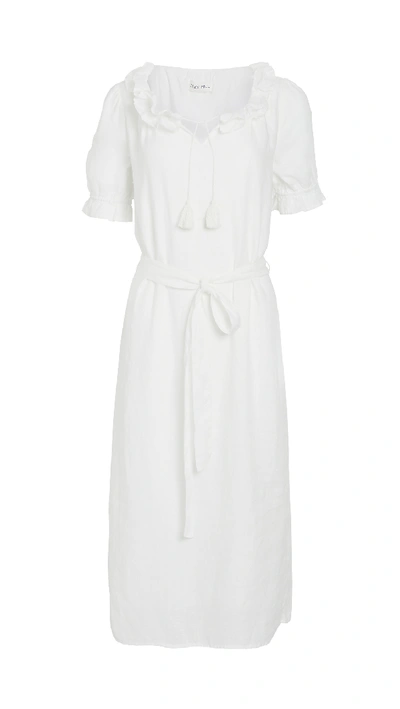 Alex Mill Regan Linen Midi Dress In White