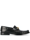 VERSACE Meander penny-slot loafers