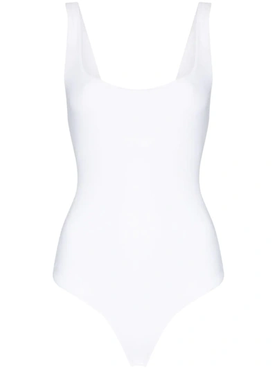 Alix Nyc Sloan Rib Knit Tank Bodysuit In White