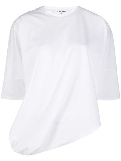 Enföld Oversized Asymmetrical T-shirt In White