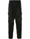 A BATHING APE BELTED RIPSTOP TROUSERS