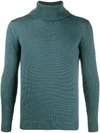 ROBERTO COLLINA ROLL NECK FINE KNIT JUMPER