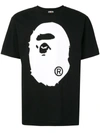 A BATHING APE LOGO PRINT T-SHIRT