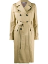 THOM BROWNE DOUBLE-BREASTED TRENCH COAT