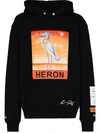 HERON PRESTON X KENNY SCHARF LOGO-PRINT HOODIE