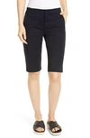 Vince Coin Pocket Stretch Cotton Bermuda Shorts In Black