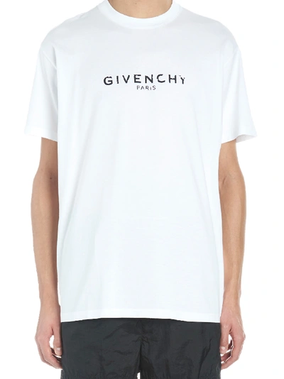 Givenchy Oversize Jersey T-shirt With Vintage Logo Print In White
