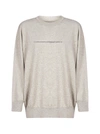 MM6 MAISON MARGIELA LOGO-STITCHING COTTON AND CASHMERE SWEATER,11446048